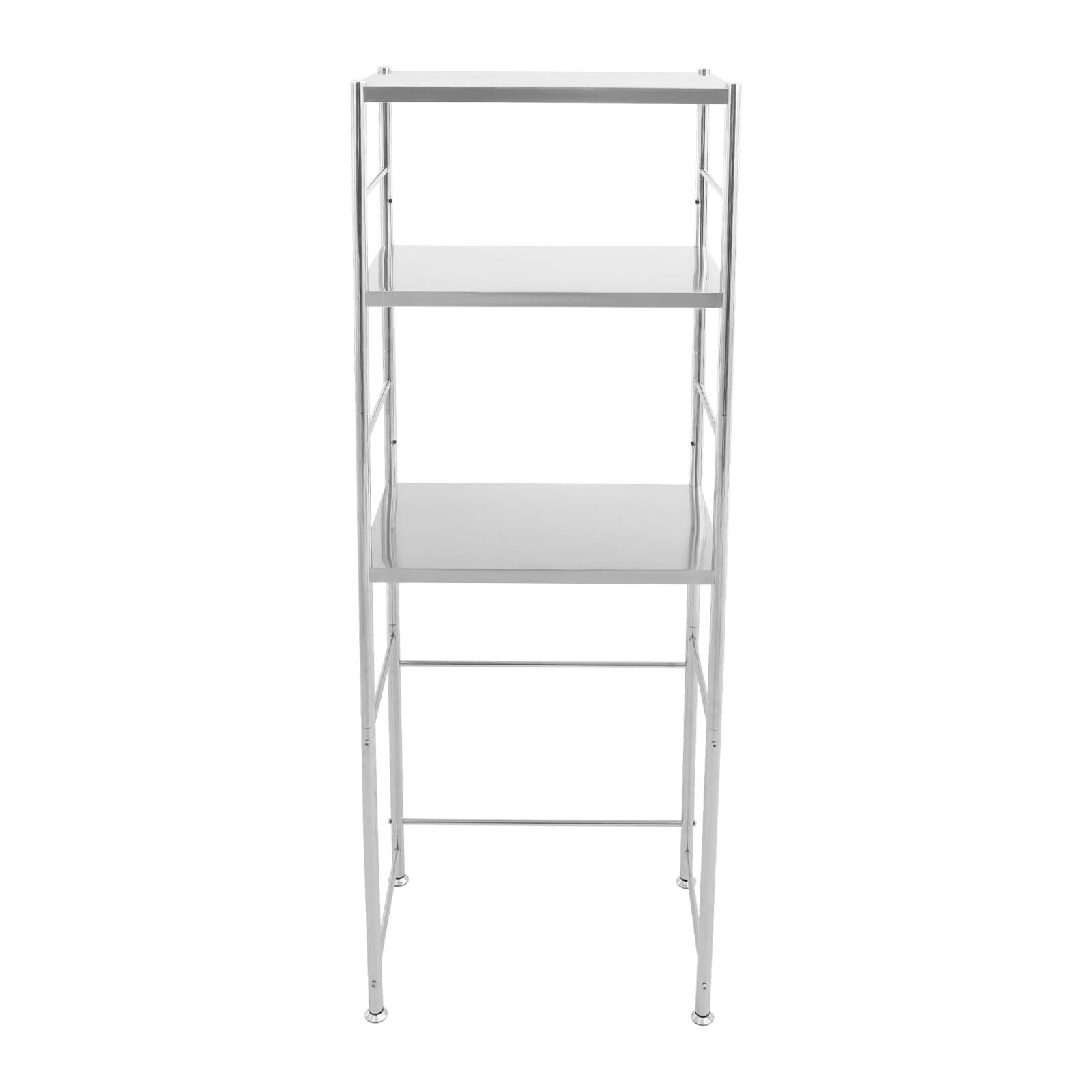 Estantería de acero inoxidable de 3 niveles, estantes de cocina, estantería de almacenamiento, estantería para cargas pesadas, estantería de almacenamiento, estantería de almacenamiento para