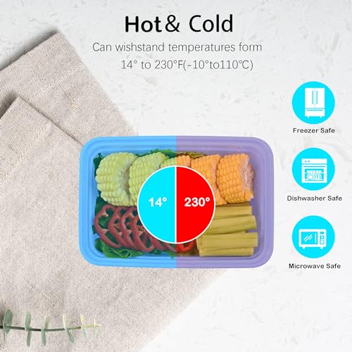 LOKATSE HOME 16 Pack 1 Compartment Multi-Color Meal Prep Food Storage Containers with Lids Reusable Lunch Bento Boxes, BPA Free, Stackable, Microwave/Dishwasher/Freezer Safe (38 oz) - Image 5