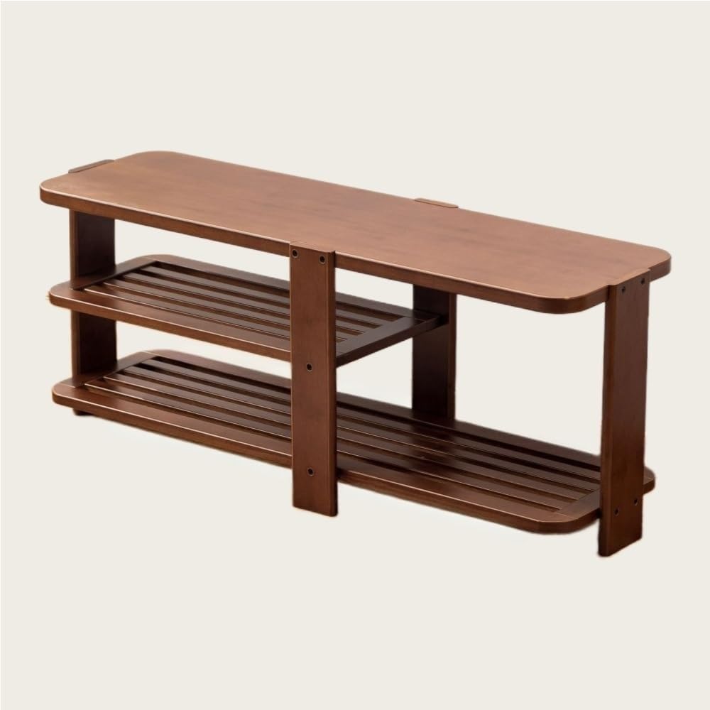 IvyLoutish Wood Shoe Bench with Storage Shoe Rack Entryway Bench Shoe Changing Stool for Living Room Entryway Hallway Beautiful