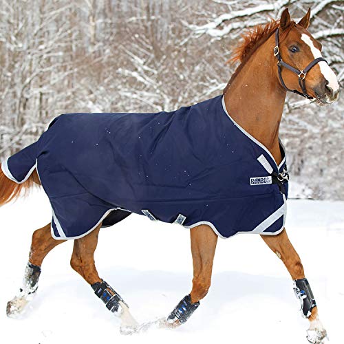 Horseware Ramboo Original Leg Arch 200G Midweight Blanket Navy/Silver 78