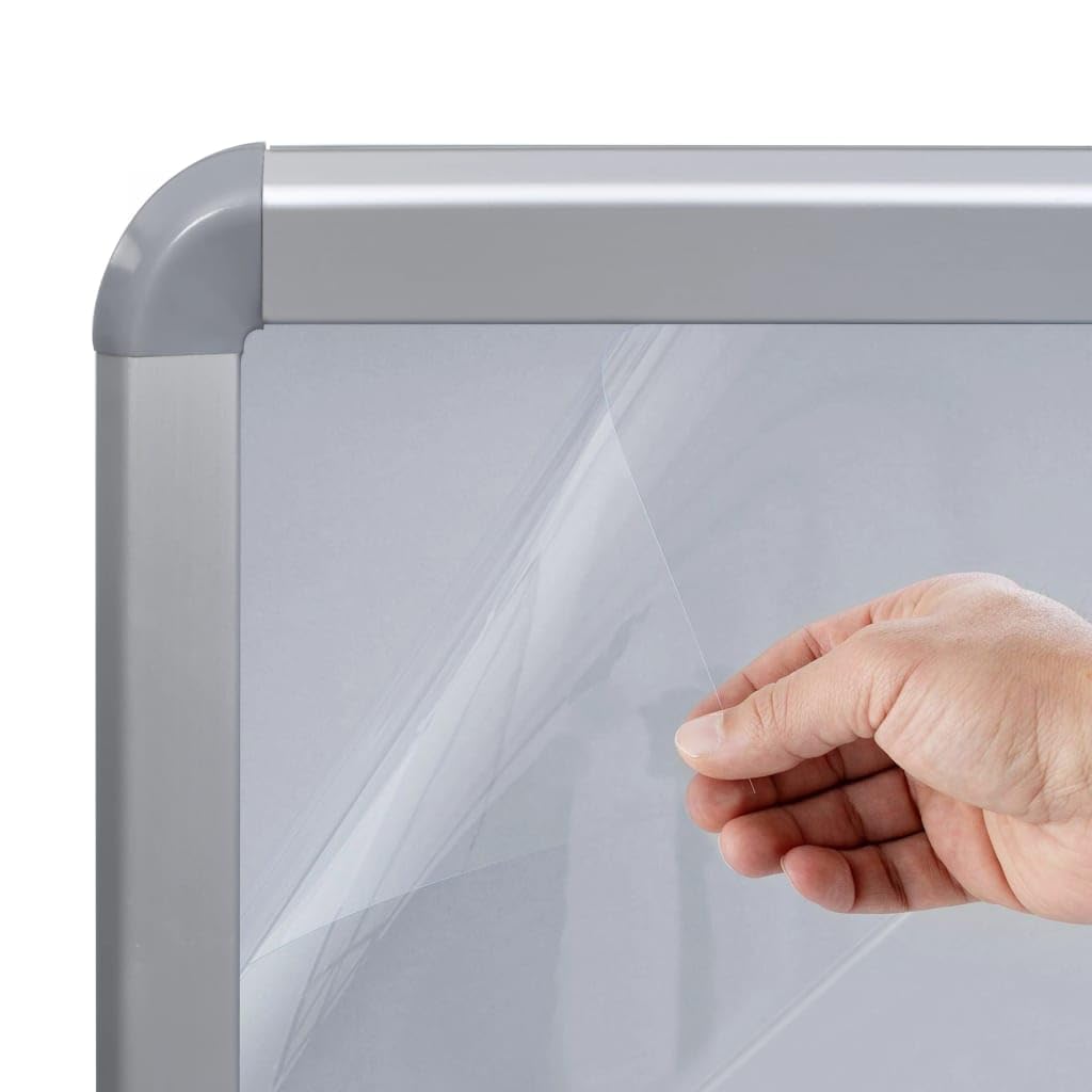 vidaXL Soporte para carteles A1 base de agua aleación de aluminio gris