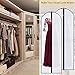 2Pack Wedding Evening Dress Garment Bags,180cm Protector Folding Non-woven Clothes Cover Bag with Pocket and Handle, Breathable Washable Dress Storage Carrier Protector Bags for Long Dress