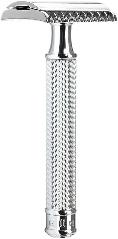 MÜHLE TRADITIONAL R41 Aparelho de Barbear de Segurança com Lâmina Dupla e Pente Aberto