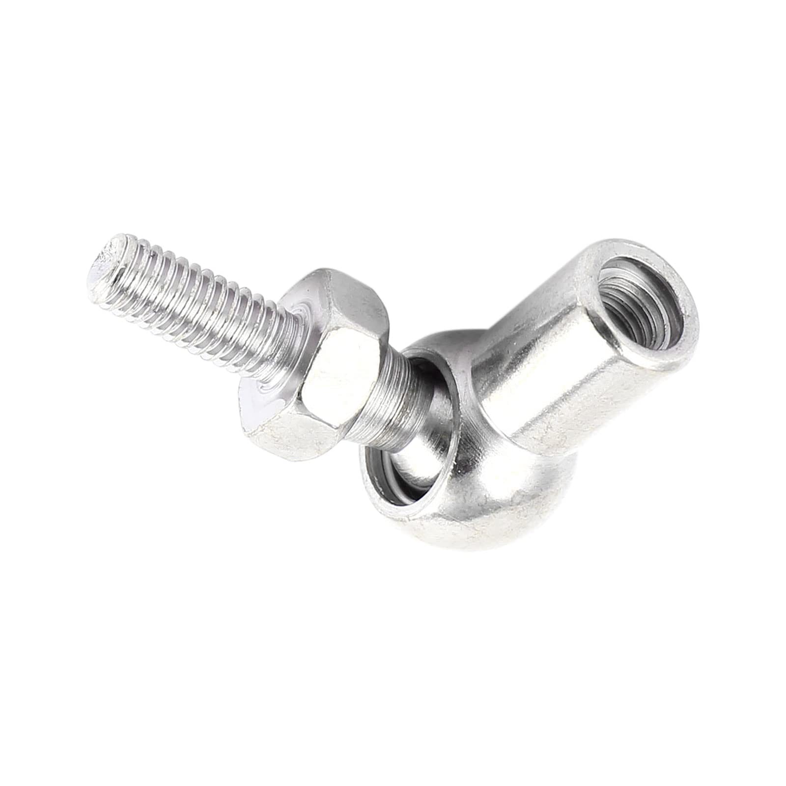 Kozelo 4 Stück CS10 Winkel Kugelgelenk - [M6x1.0 Recht Buchse Gewinde M6x1.0 Recht Stecker Gewinde] Gas Feder Winkel Gelenk Beschlage für Auto Scharnierd Tür Schrank