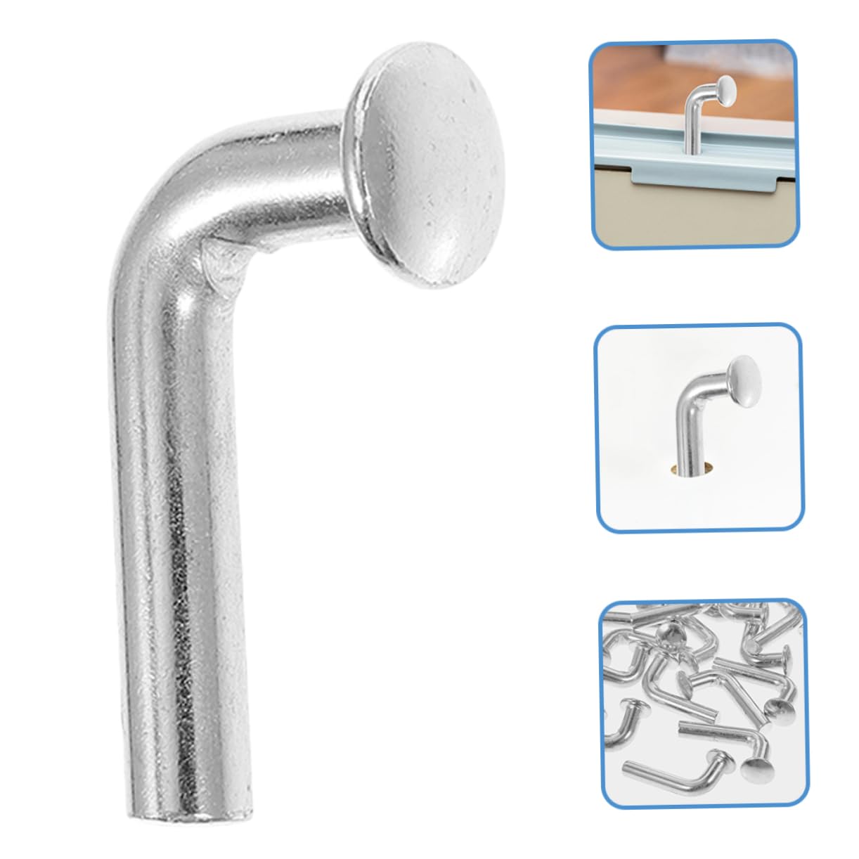 iplusmile 175piezas Ganchos De Seguridad Para Estanterías De Almacenamiento Pasadores De Seguridad Galvanizados Para Racks De Palets Accesorios De Almacenaje y Eficientes