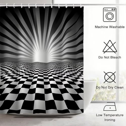 Rideau douche textile lavable lesté 120x200 pour baignoire moderne - 8