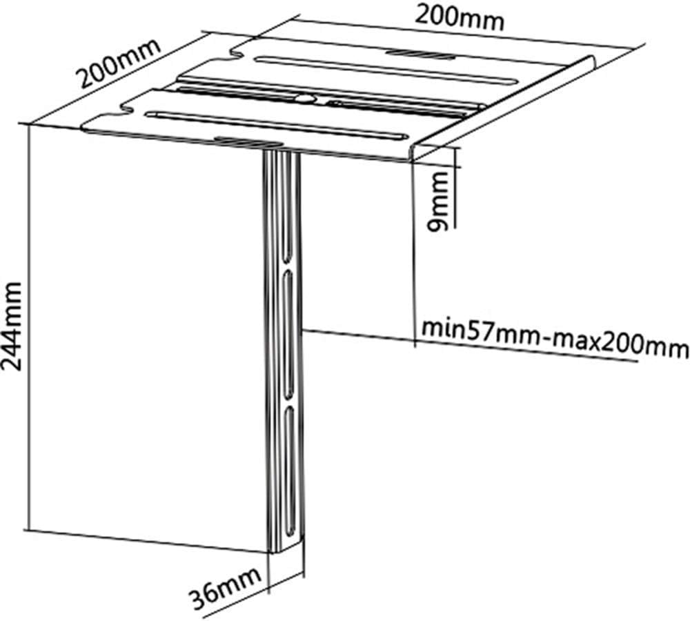 Part King Shelf Bracket for DVD Player Console Sky Freeview Box etc - Attaches to the VESA mounting holes and provides a shelf above your TV - Image 5