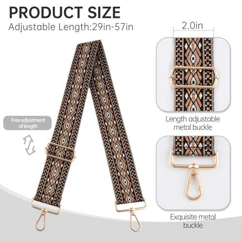 Image of Purse Straps Replacement Crossbody Wide Bag Strap for Purses Adjustable Shoulder Straps for Women Bags