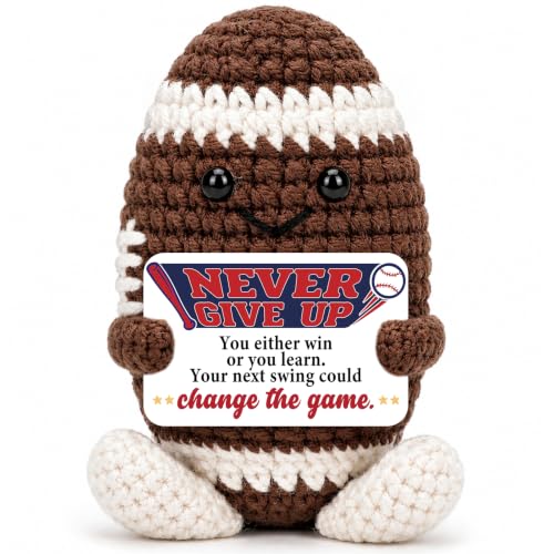 Mini Positive Crochet Football Gifts for Men Teen...