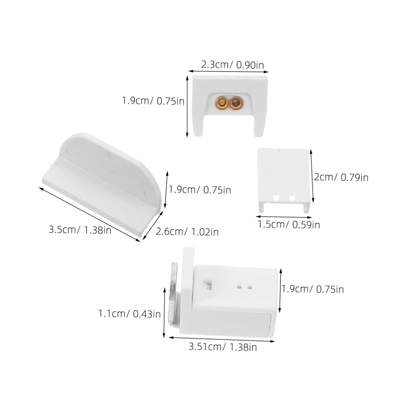 18pcs Vertical Blind Brackets Replacement Kit Easy Install Window Curtain Accessories for Pleated Blinds High Compatibility Clips for Indoor Use Modern Design