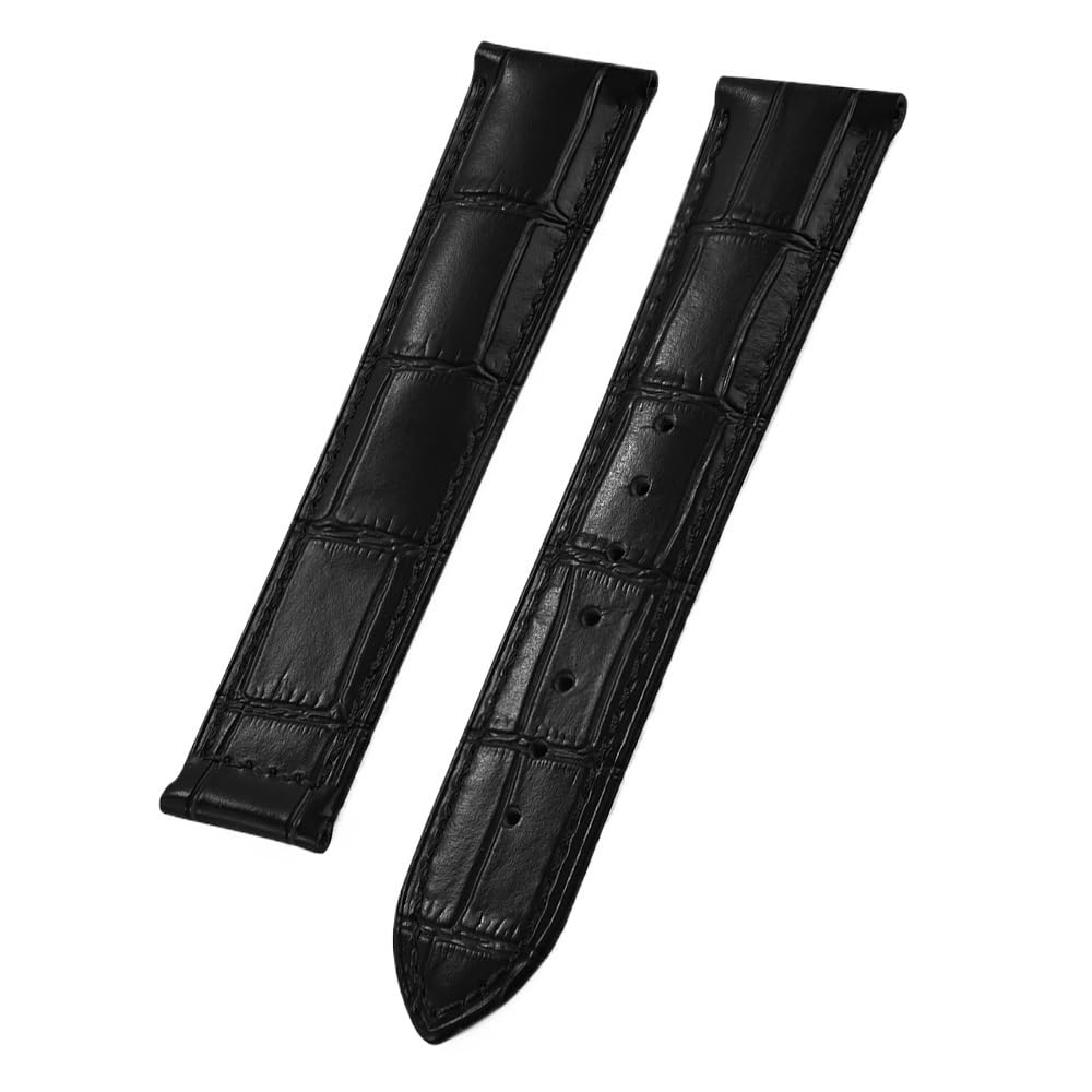 Bamboo Leather Strap Folding Buckle 19mm 20mm 21mm 22mm