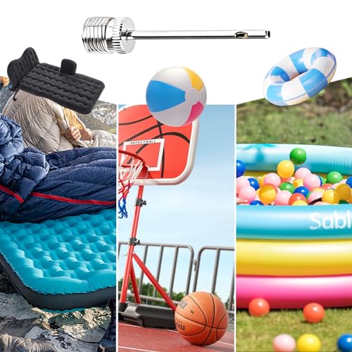 Seimneire 25 Pcs Air Pump Needles Ball Inflator Pin, Hand Air Pump Needles Soccer Ball Pin, Basketball Pump Needles Bike Tire Inflator Pin for Balloon Volleyball Football - Thumbnail 7