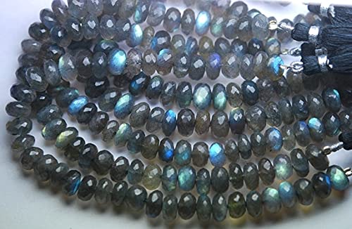 Labradorite bleue naturelle en rondelles pour façonner vos propres bijoux d'été