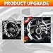Cow Print Steering Wheel Cover, Universal 14.5-15 inch Breathable Microfiber Leather Anti-Slip Car Steering Wheel Protector for Women Men, Black&White