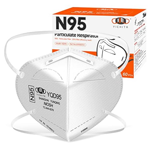 N95 Respirator Masks, 60-Pack