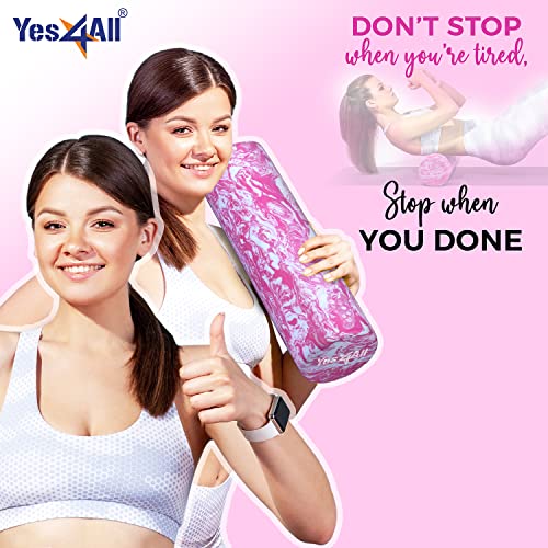 Yes4All Foam Roller - EVA Medium Firmness, Back Roller for Stretching, Yoga & Balance Training, Ideal for Experienced Users (18in / 46cm, Unicorn Marble) by Yes4All - Image 5