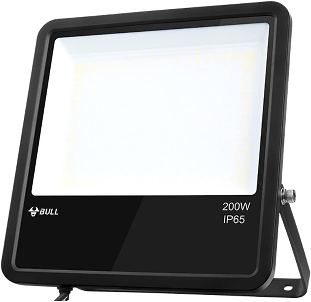 OPFdfhDFH Floodlights, 2550LM-17000LM, 6500K Daylight White, Outdoor Flood Light Wall for Yard, Parking Lot, Garden, Streets, S(200W)