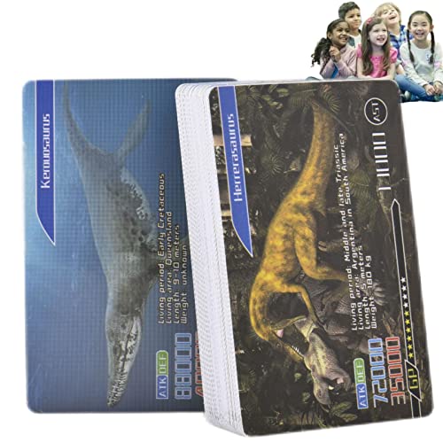 Tarjetas Inteligentes Dinosaurios | Juego de Cartas de Memoria de 55 Piezas - Tarjetas Flash de interacción Entre Padres e Hijos Dinosaurio Juguetes cumpleaños Pascua Regalos para niños