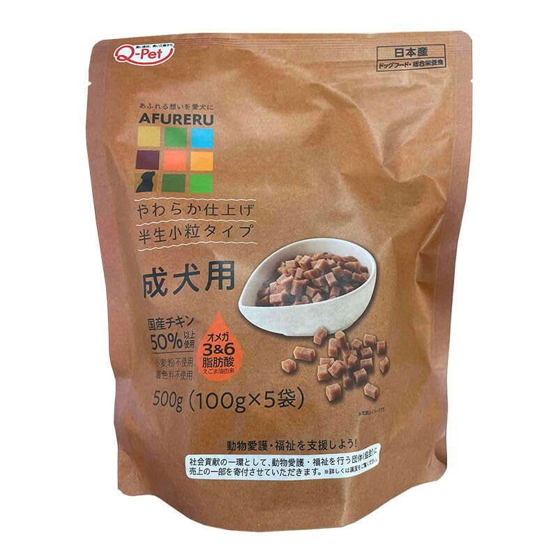 Amazon.co.jp: 九州ペットフード AFURERU 総合栄養食 成犬用 500g 犬用 