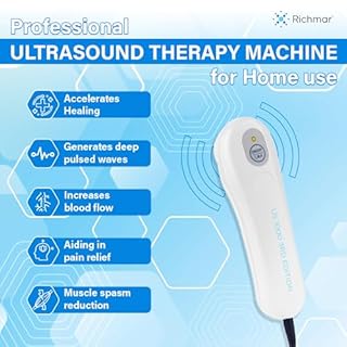 US 1000 3rd Edition Portable Ultrasound Therapy Machine. Deep Heat for Pain, Muscle Spasms & Joint Stiffness. 3 Power Settings, Ultrasound Gel Included