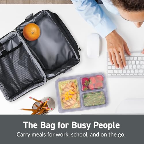 Image of Bentgo Deluxe Insulated Lunch Bag with Adjustable Strap & Outer Pocket