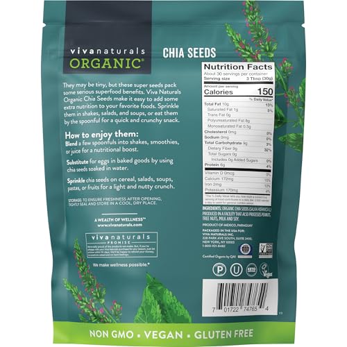 Viva Naturals 4548419 Organic Chia Seeds 2 Lbs thumb #6