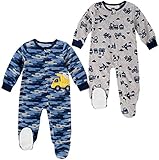 absorba Baby Boys 2-Pack Blanket Sleeper (Construction, 6 Month)