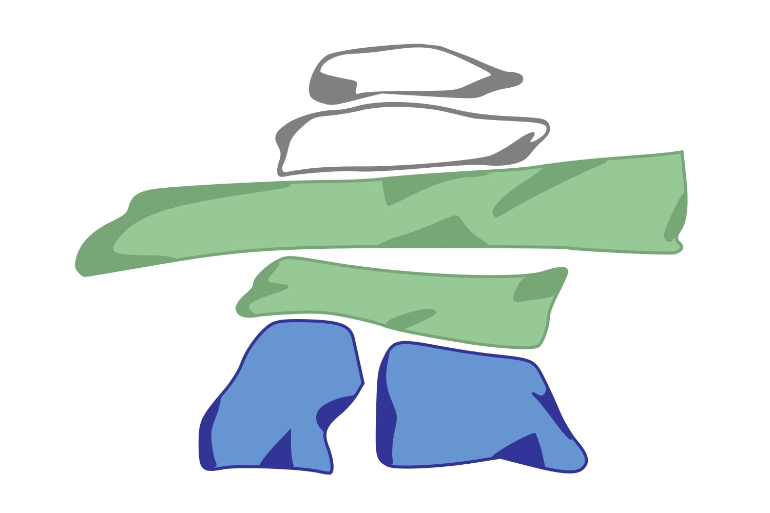 Drapeau Nunatsiavut grand format pour territoire Inuit du Canada