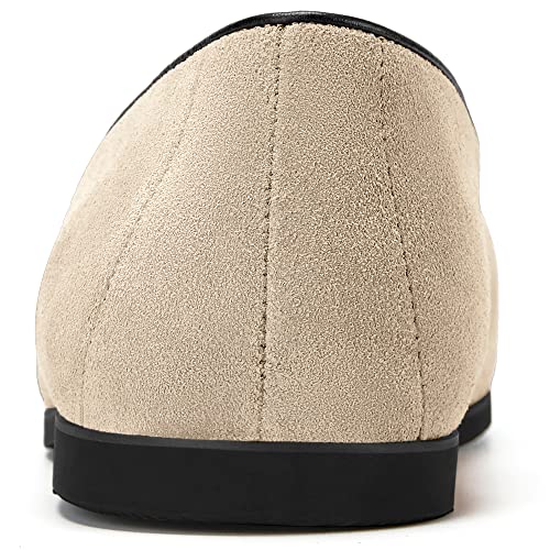 Journey West Suede Tassel Loafer For Women Slip-On Belgian Penny Loafers Shoes For Women Beige Us 7 #TOP3