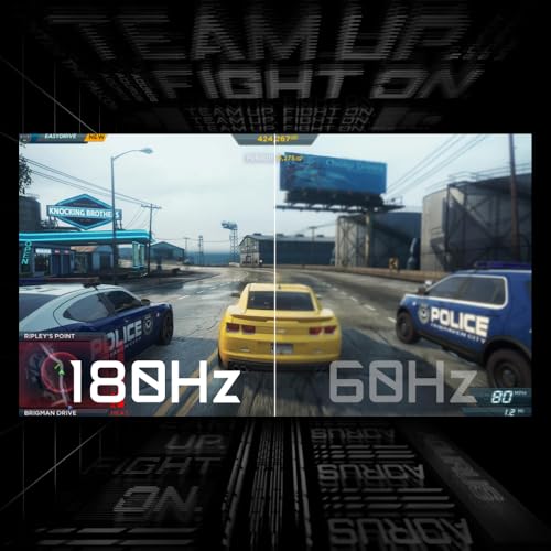 GS27FC 27" Monitor da Gioco Curvo FHD - 1920 x 1080, 1500R, 180Hz, 1 ms, 250 cd/m², FreeSync Premium, HDR Ready, HDMI 2.0, Displayport 1.4 - Monitor - Immagine 7