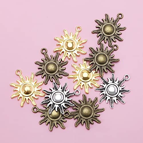 90PCS Sun Charms Pendenti DIY Artigianato Gioielli...