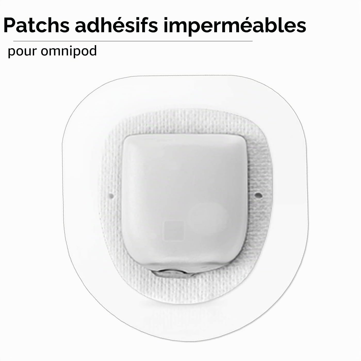 Omnipod Lot de 55 patchs adhésifs étanches pour capteurs, ruban CGM et surpatchs transparents