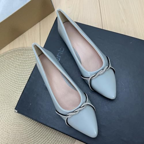 Image of Stunner Womens Flats Fashion Pointed Toe Bowknot Ballet Flats Cute Slip On Dress Flats Comfortable Party Wedding Flats2