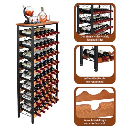Sonyabecca-48-Bottle-Wine-Rack-Freestanding-Floor-with-Wood-Top8-Tier-Wine-Storage-Shelf-with-Serving-Station-Wine-Holder-for-Kitchen-Bar-Dining-Room-Home-Bar-Cabinet-for-Wine-Bottles-No-Wobble