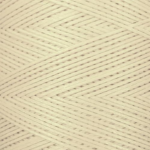 Hilo encerado de poliéster 1000 m para cuero beige miniatura 2
