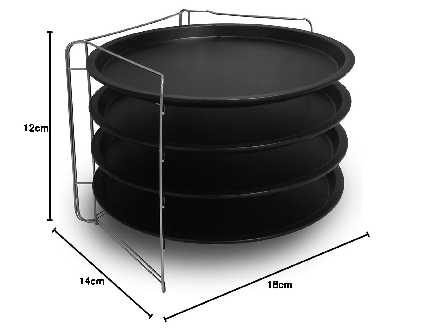 Set Accessori Pizza 4 Pezzi - Tagliapizza, Teglia, Guanto Termico E Supporto, Per Pizza Fatta In Casa - Foto 11