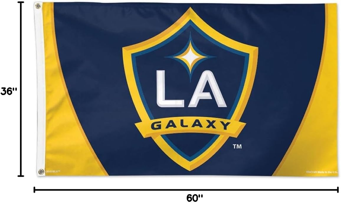Wincraft Soccer Los Angeles Galaxy 09467115 Deluxe Flag, 3' x 5'