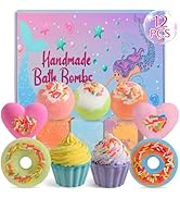 Bath Bombs Gift Set, 12 Bubble Kids Bath Bombs for Kids, Organic Bath Bombs for Women Kids Girls ...