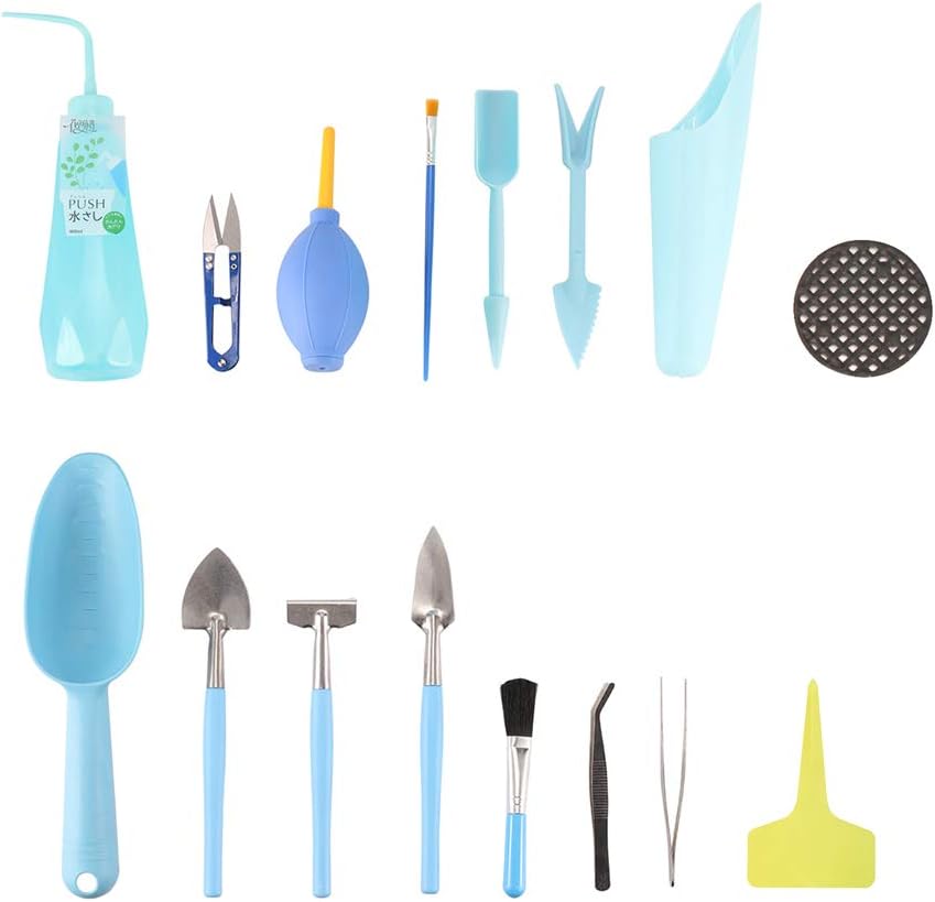 Epessa 12 PCS Succulent Transplanting Miniature Fairy Garden Planting Mini Garden Tools Set for Garden Plant Care