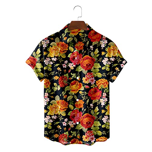Chemise de plage pour fête de vacances d'été style hawaïen décontracté