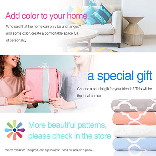 Winter Rangers Dekorativer Kissenbezug - Gitter-Kollektion, marokkanisches Gittermuster, grün, ultraweicher Kissenbezug… – Bild 7