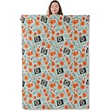 UNDAHIS Camera & Flowers Blanket, Soft Warm Cozy Throw Blanket Gifts for Adults Kids Women, Lightweight Fuzzy Comfy Flannel Blankets for Couch, Travel, Bed, House Decor 60×50 Inch
