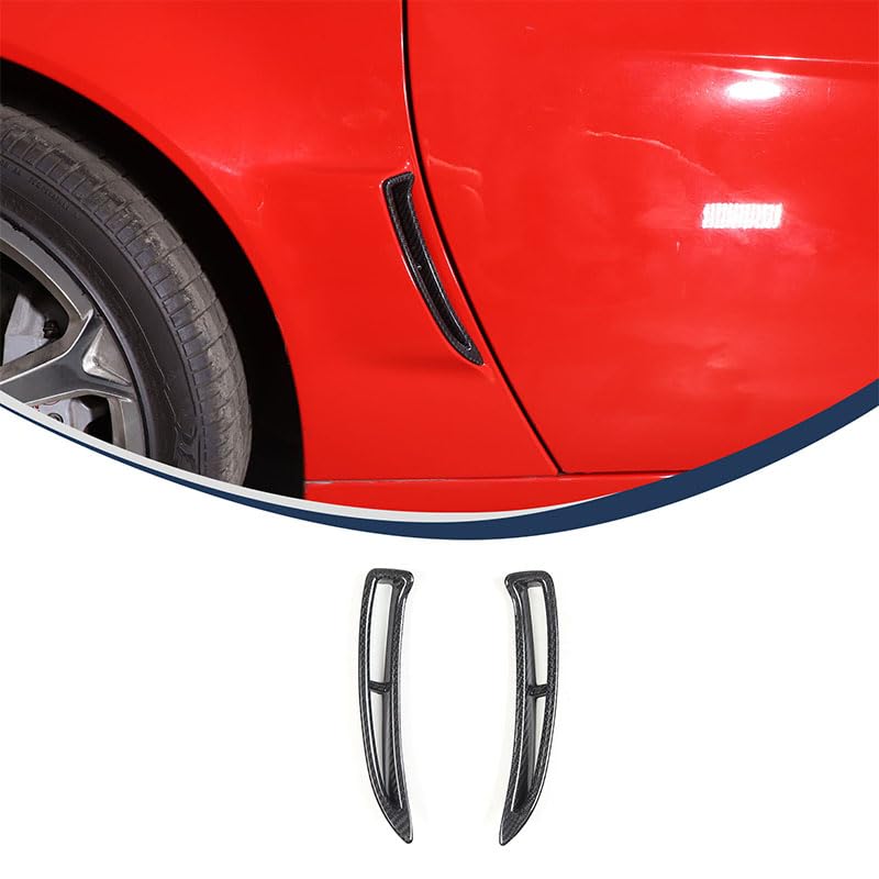 for Corvette C6 Genuine Carbon Fiber Car Fender Side Vents Cover Accessories Compatible with Corvette C6 2005-2013 Air