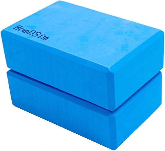 HomDSim Set of 2 Yoga Blocks EVA Foam Exercise Bricks Provides