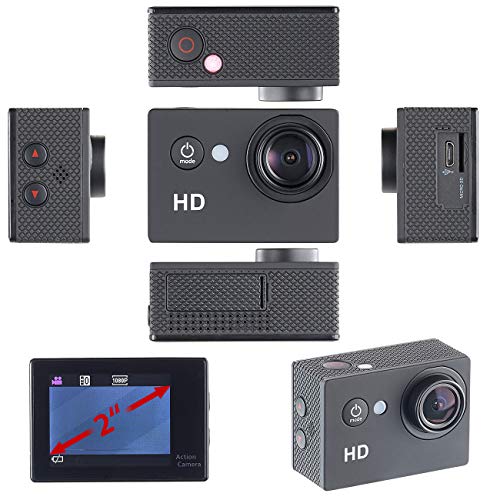 Somikon HD 720p Action Camera: HD-Action-Cam DV-1212 mit 720p-Auflösung, Unterwasser-Gehäuse, IP68 (Action Kamera HD… – Bild 6