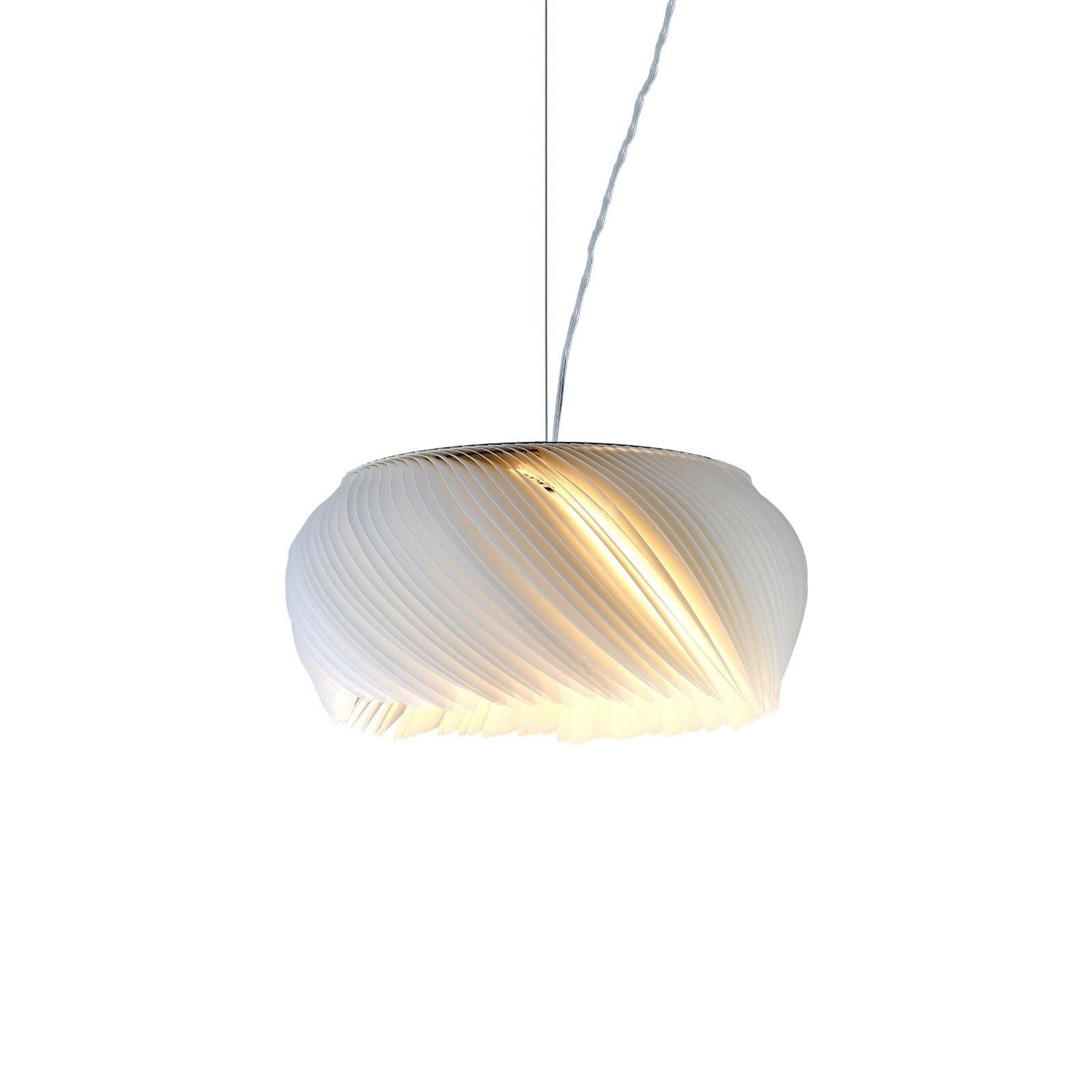 Lustre en acrylique blanc créatif E27 au design haut de gamme pour une chambre élégante