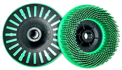 Bristle Disc 4-1/2" x 5/8"-11, 50 Grit, Green, 1 Pack