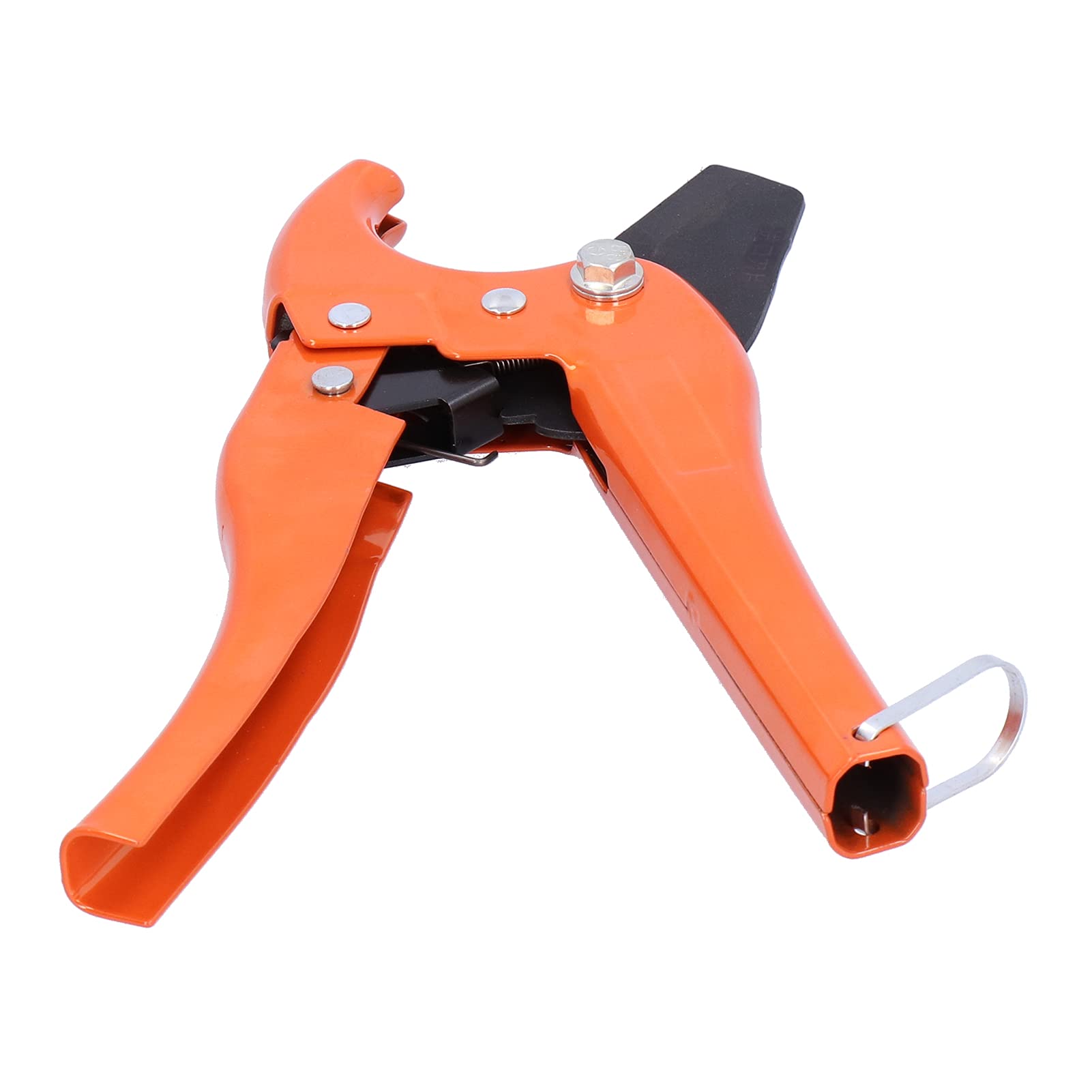 PVC Pipe Cutter, Self Locking Ratchet PPR PE Tubes Cutting Tool Orange for Plumbing Accessory