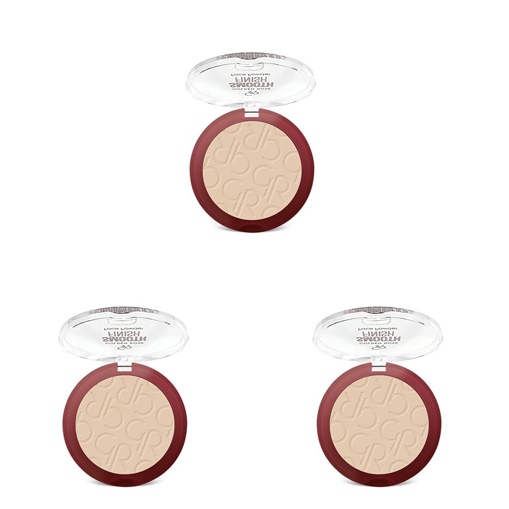 Golden Rose Smooth Finish Face Powder No: 206 - Pürüzsüz Bitişli Pudra (3 paketi)