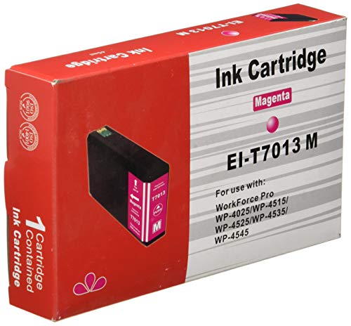 Cartucho de Tinta Jet Epson Work Force Pro 4015 Compatible Magenta T7013